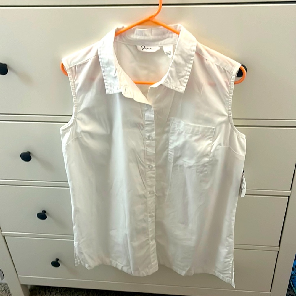White button down blouse, WWT